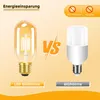 Comparison image showing an LED bulb and a traditional incandescent bulb. Podgląd zdjęcia produktu