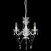 vidaXL Lustre avec perles blanc rond 3×E14 Voir les images du produit 2