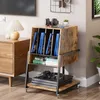 TV-Regal Plattenspieler Tisch HiFi Rack TV Rack mit Rollen Produktbild-Vorschau 4