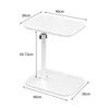 C-Form Beistelltisch Höhenverstellbar 43-72cm,Modern Produktbild-Vorschau 6