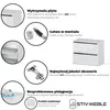 STIV Meble | Szafka na buty z klapami | Biały Mat / Biały Podgląd zdjęcia produktu 3