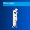 REV Steckdosenleiste ICE 3-fach USB & Schalter, 1,4m weiß Produktbild-Vorschau 4