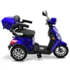 A blue electric scooter shown from the side against a white background. Produktbild-Vorschau