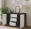 MIKEL - Cassettiera / credenza con 3 cassetti e 2 ante - Anteprima dell’immagine prodotto 4