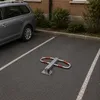 KADAX inklapbare parkeerbarrière, 74 x 46,5 cm, grijs-rood Productafbeelding-voorbeeld 4