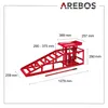 AREBOS 2x Auffahrrampe mit hydraulischem Wagenheber, XXL Produktbild-Vorschau 10