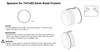 Diagrams and instructions for installing spacers on bicycle bottom brackets. Voir les images du produit