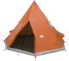vidaXL Tipi-Campingzelt 4 Personen Orange Wasserdicht Produktbild-Vorschau 4