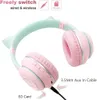Kinder Over-Ear mit 85db Lautstärkebegrenzung LED-licht Produktbild-Vorschau 2