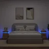 vidaXL Comodini LED 2 pz. Rovere artigianale 35x39x55 cm Anteprima dell’immagine prodotto 1