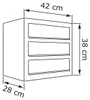 Wandbriefkasten Cube for Three in Rost Produktbild-Vorschau 6