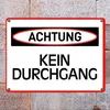 Kein Durchgang Warn- und Hinweisschild im modernen Design Produktbild-Vorschau 7