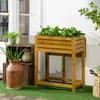 Outsunny Hochbeet Blumenkasten Kräuterbeet mit klappbarer Produktbild-Vorschau 2