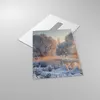 Bilder auf glas - Einteilig - Winter Schnee Fluss - 50x70cm Produktbild-Vorschau 2