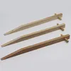100 Erdanker aus Buchenholz I Holz Bodenanker Holzpﬂock Produktbild-Vorschau 2