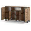STIV Möbel | Kommode 140x35x80 cm Eiche Wotan | 4 Türen | Produktbild-Vorschau 2