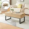 A modern living room with a coffee table in front of a sofa. Voir les images du produit