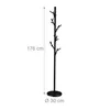 Portaoggetti Relaxdays, metallo, 12 ganci, A x P: 176 x 30 Anteprima dell’immagine prodotto 4