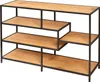 Industrial Bücherregal SLIM LINE 114cm Wildeiche schwarz Produktbild-Vorschau 9
