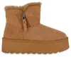 VAN HILL Damen Winter Stiefeletten Warm gefüttert Plateau Produktbild-Vorschau 2