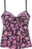 LASCANA Bügel-Tankini-Top Bohemian schwarz-pink Größe 44 Produktbild-Vorschau 1