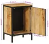 vidaXL Badschrank 40x30x60 cm Massivholz Mango und Eisen Produktbild-Vorschau 7