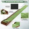 GOPLUS Golf Puttingmatte, Golftrainermatte mit 3 Golfbälle Produktbild-Vorschau 3