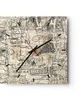 Wanduhr - Quadrat - Glasuhr - Graffiti Kritzeleien Zeichnen Produktbild-Vorschau 1