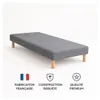SOMMIER TAPISSIER GRIS 90x200 cm | FABRICATION FRANÇAISE Voir les images du produit 3