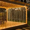 3×3m Lichtervorhang  PVC, 300 LED Warmweiß, 8 Modi mit Produktbild-Vorschau 1