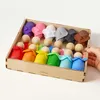 Ulanik Montessori-Holzspielzeug "Steckpuppen mit Schals und Produktbild-Vorschau 5