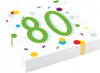 Riethmueller|amscan 20 Servietten Confetti Birthday 80 33 x Produktbild-Vorschau 2