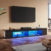 Szafka pod telewizor SONNI Czarny wysoki połysk 180 x 39 x Podgląd zdjęcia produktu 1