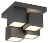 JUST LIGHT TETRIS LED Deckenleuchte Warmweiss 17W schwarz Produktbild-Vorschau 1