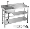 VEVOR Edelstahl Utility Sink, 1 Fach Freistehendes kleines Produktbild-Vorschau 1
