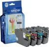 A package of Brother LC3213 ink cartridges and four individual cartridges are displayed. Voir les images du produit