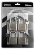 Bahama Vorhangschloss - 50mm (4-er Set) - gleichschließend Produktbild-Vorschau 4