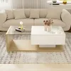 STILVORA Couchtische Hochglanz Satztisch mit LED-Licht, Produktbild-Vorschau 2