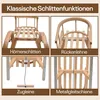 Holzschlitten | Hörnerrodel 120 cm mit Rückenlehne | Produktbild-Vorschau 7