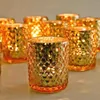 Unyqoos® Gouden theelichthouders van kwartsglas, set van 12 Productafbeelding-voorbeeld 1