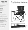 tectake® Set Campingstuhl Gil 80 x 48 x 84,5 cm Produktbild-Vorschau 5