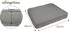 sunnypillow 4er Set Stuhlkissen wasserdicht UV-lichtecht 45 Produktbild-Vorschau 2