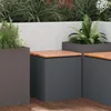 Panchina da giardino vidaXL antracite 40 x 40 x 43 cm Anteprima dell’immagine prodotto 2