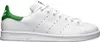 A side view of a white Adidas Stan Smith sneaker with green accents. Náhled obrázku produktu