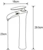 Mexen Lyra rubinetto lavabo alto, nero/cromo - 745310-07 Anteprima dell’immagine prodotto 2
