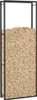 Brennholzregal Mattschwarz 80 x 28 x 222 cm Stahl Produktbild-Vorschau 5