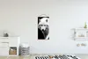 MuchoWow® Textilposter Wolf - Tier - Schwarz - Weiß 60x120 Produktbild-Vorschau 2