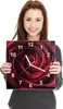 Wanduhr aus Glas mit Motiv Rose Makroaufnahme- 30 x 30 cm - Produktbild-Vorschau 4