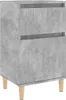 vidaXL Nočný stolík Concrete Grey 40x35x70 cm Náhľad obrázku produktu 2