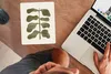 MuchoWow® Mauspad Mousepad Pflanze - Grün - Pastell - Blume Produktbild-Vorschau 3
